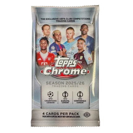 Topps 2025-26 Chrome UEFA Club Competitions - Hobby Box - EINZELPACK