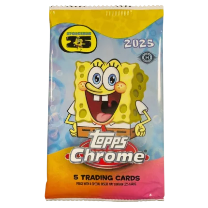Topps 2025 Chrome SpongeBob Squarepants Hobby Box - EINZELPACK