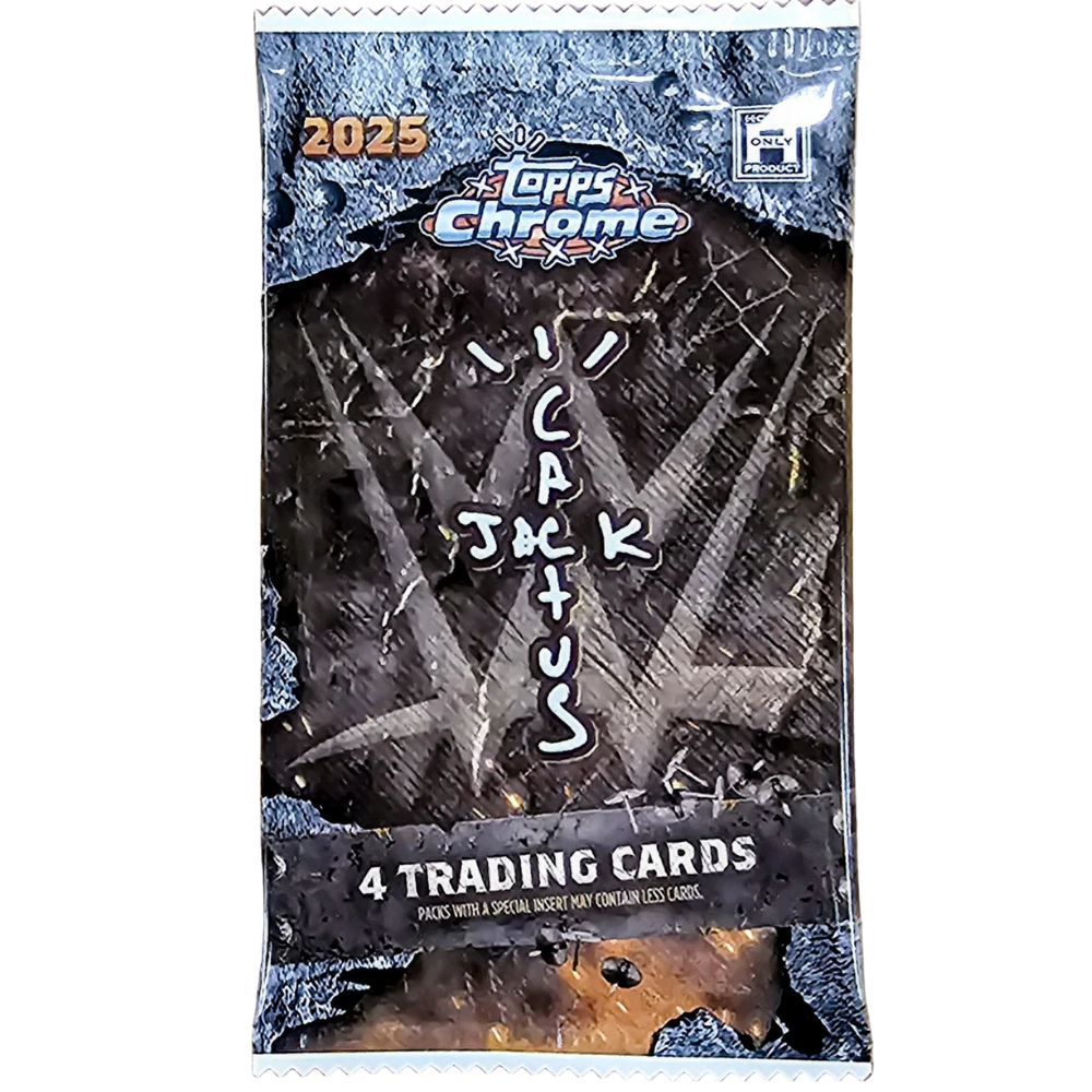 Topps Chrome WWE x Travis Scott Cactus Jack Hobby - Einzelbooster Topps Chrome WWE x Travis Scott Cactus Jack Hobby - Einzelbooster